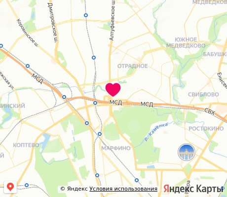 На карте
