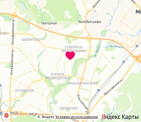 На карте