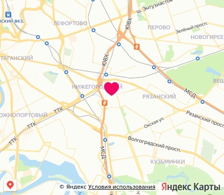 На карте