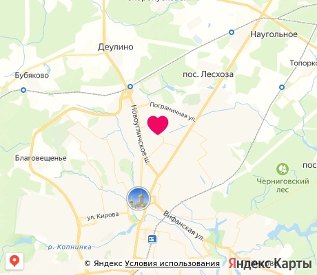 На карте