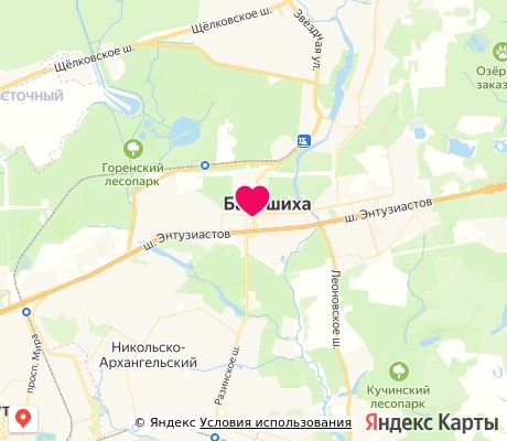На карте