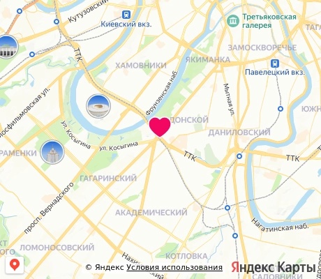 На карте