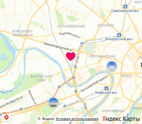 На карте