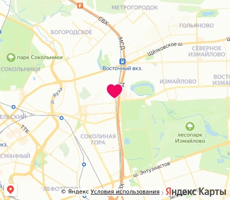 На карте