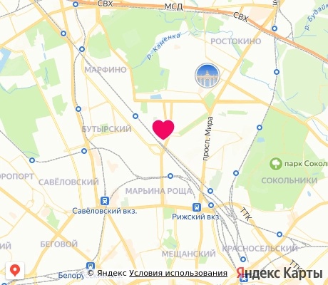 На карте