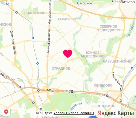 На карте