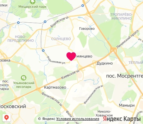 На карте