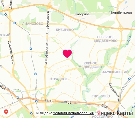 На карте