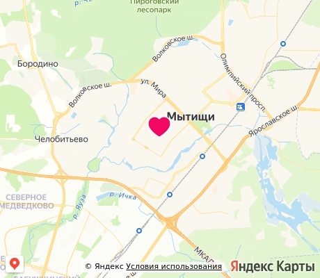 На карте