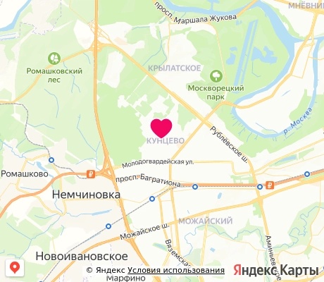 На карте
