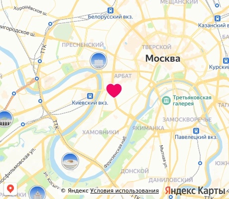 На карте