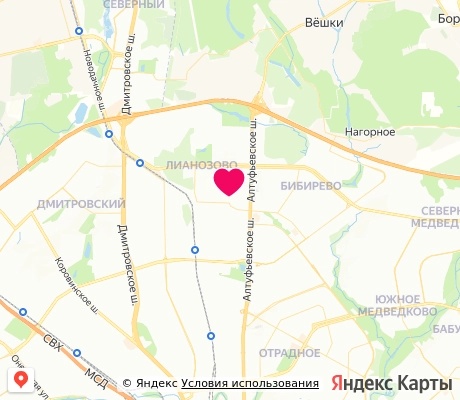 На карте