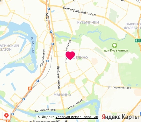 На карте