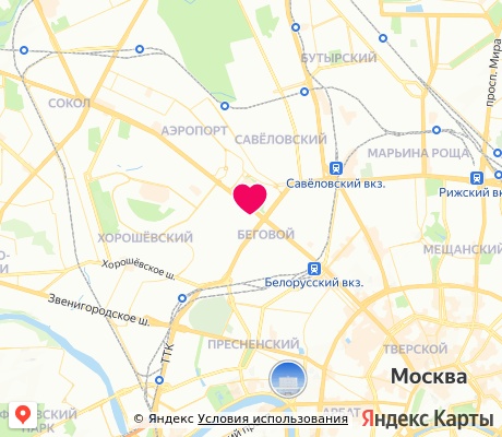 На карте