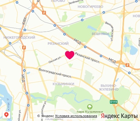 На карте