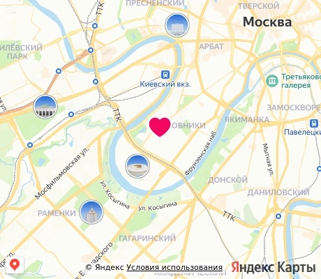 На карте