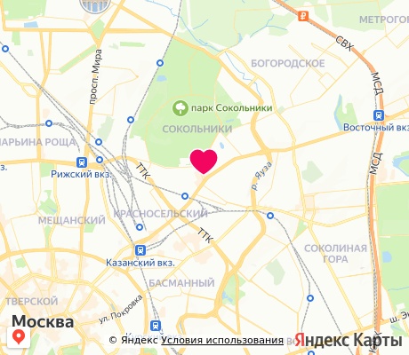 На карте