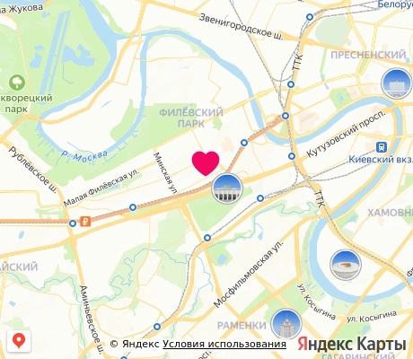 На карте