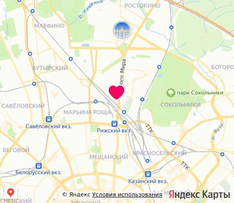 На карте