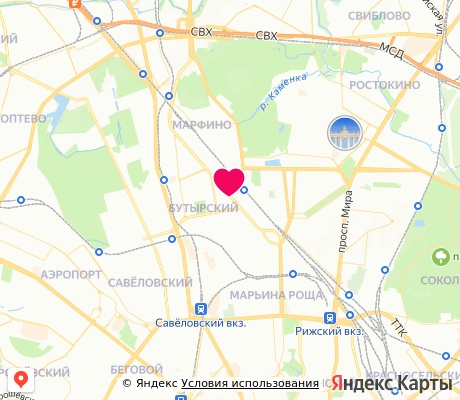 На карте
