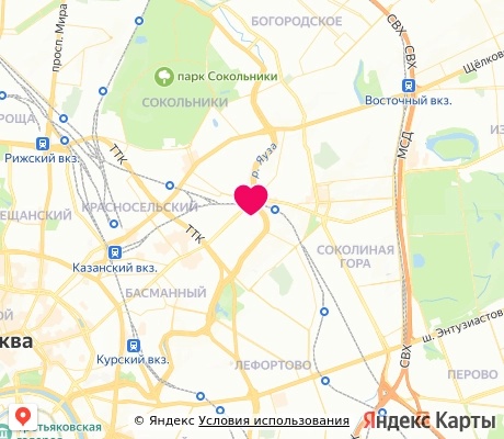 На карте