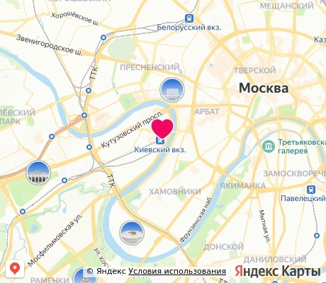 На карте