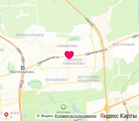 На карте