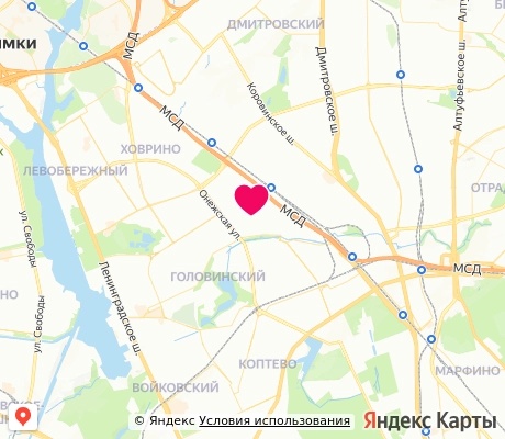 На карте
