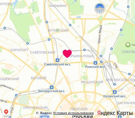 На карте