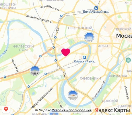 На карте