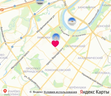 На карте