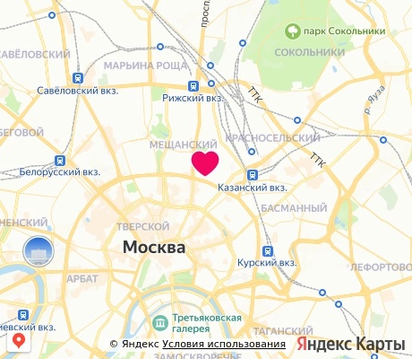 На карте