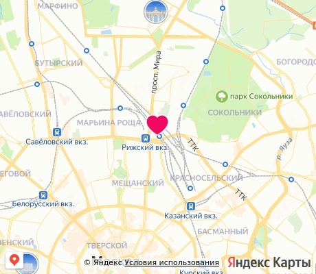 На карте