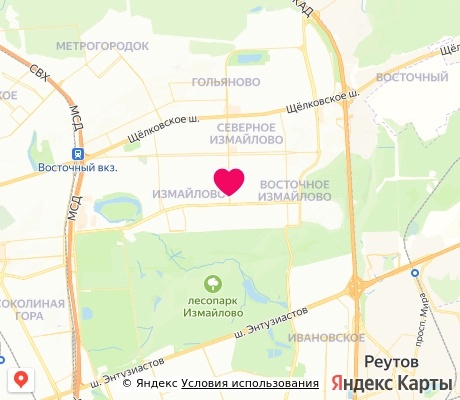 На карте