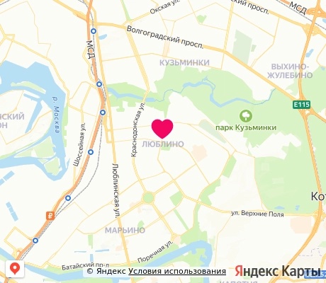 На карте