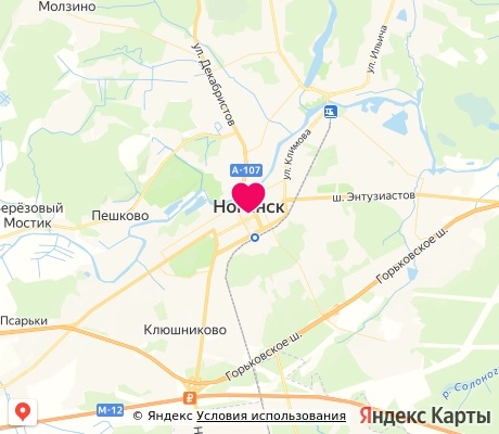 На карте