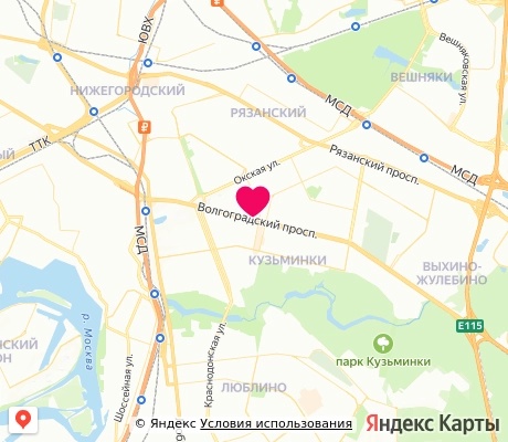 На карте