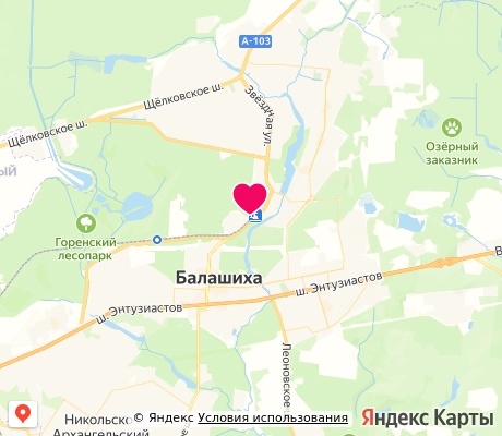 На карте