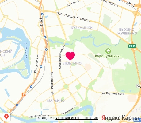 На карте