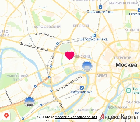 На карте