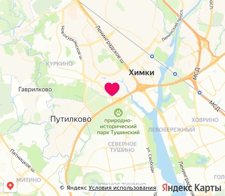 На карте