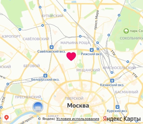 На карте