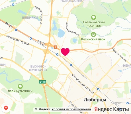 На карте