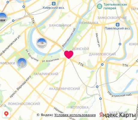 На карте