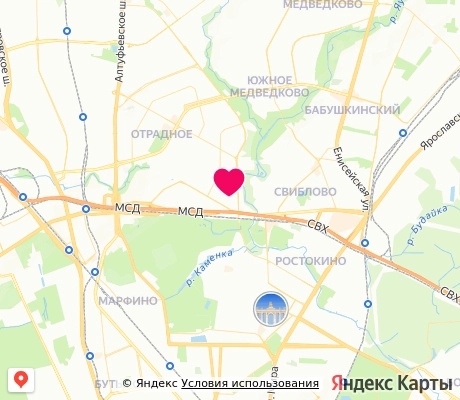 На карте