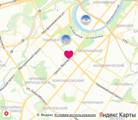 На карте