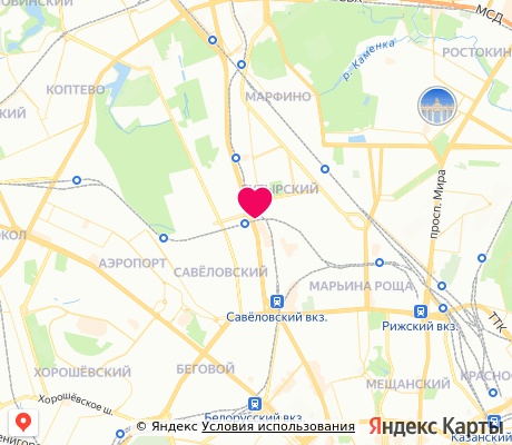 На карте