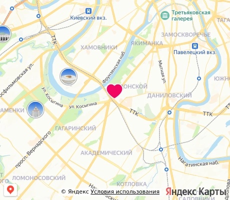На карте