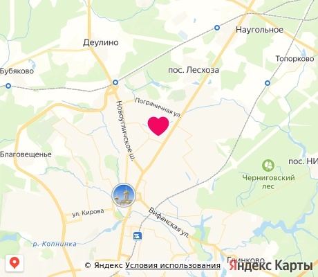На карте