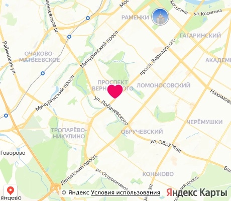 На карте